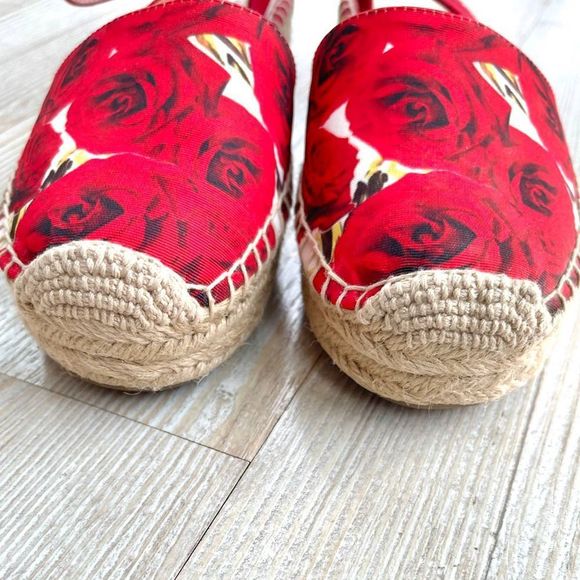 NEW Franco Sarto Lariza Rose Print Espadrilles | Size 7.5 - Picture 3 of 6